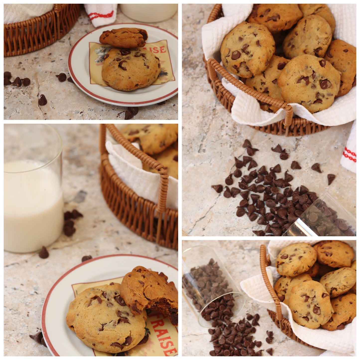 4 Honey Chocolate Chip Cookies